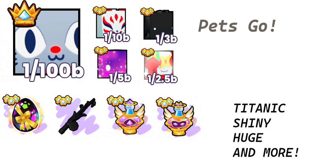 PETS GO! | Shiny Pets - Huge Pets - Potions - Items | ROBLOX | FAST DELIVERY ✅