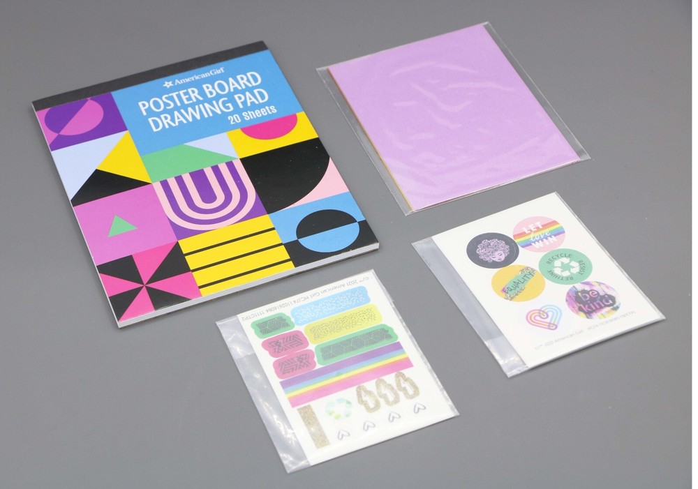 American Girl poster board paper sticker for Community Center Table & Chairs Set