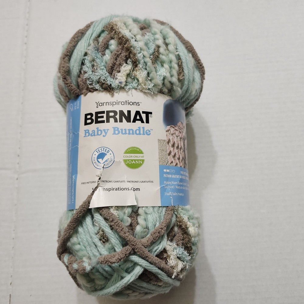 Bernat Baby Bundle Yarn Color Aqua Nest 8.8 Oz
