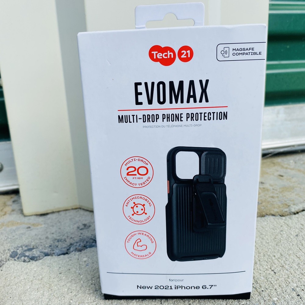 Tech21 iPhone 13 Pro Max EvoMax 20ft Multi Drop Protection Case w/Holster  Black