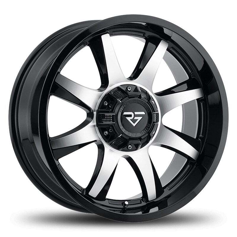 Rock Forged FF77 20x10 Black Wheel Set -19mm Offset 5x139.7 4 Rims