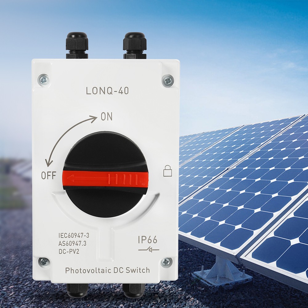PV Solar Disconnect Switch Photovoltaic Circuit Isolator DC1200V for Solar Panel