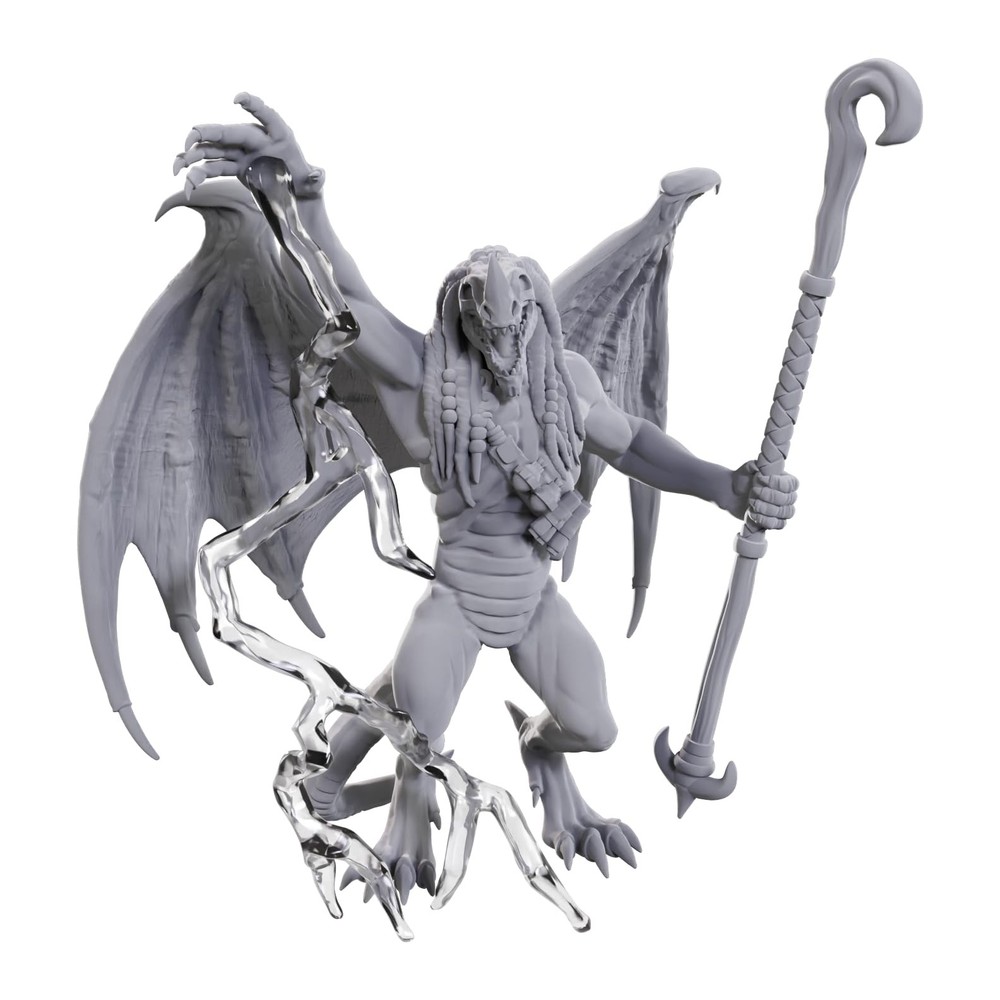 WizKids Dungeons & Dragons Nolzur's Marvelous Miniatures: Blue Abishai   Unpaint-image