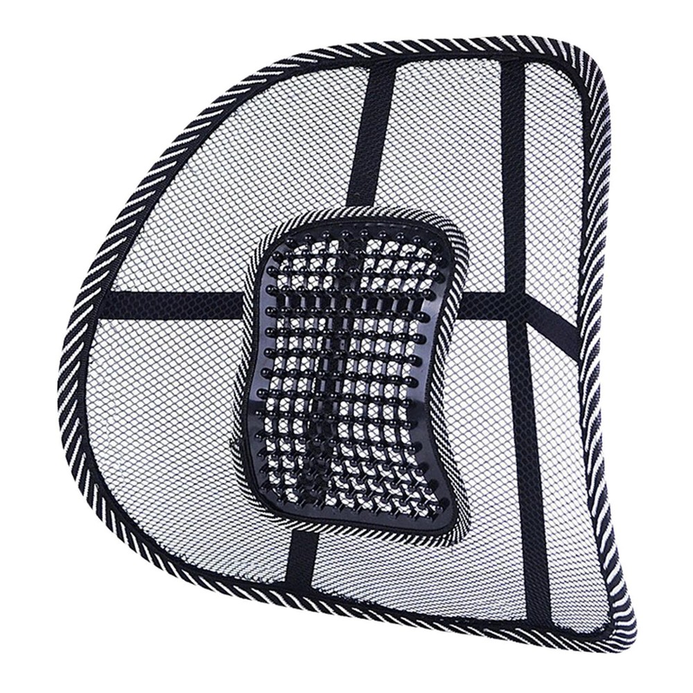 Mesh Back Lumbar Support Vent Waist Cushion for Car Truck Seat Office Home Chair