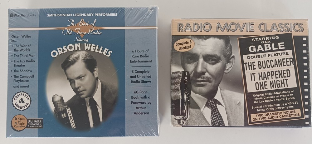 Orson Welles The Best of Old Time Radio, Radio Movie Classics Clark Gable, Casse