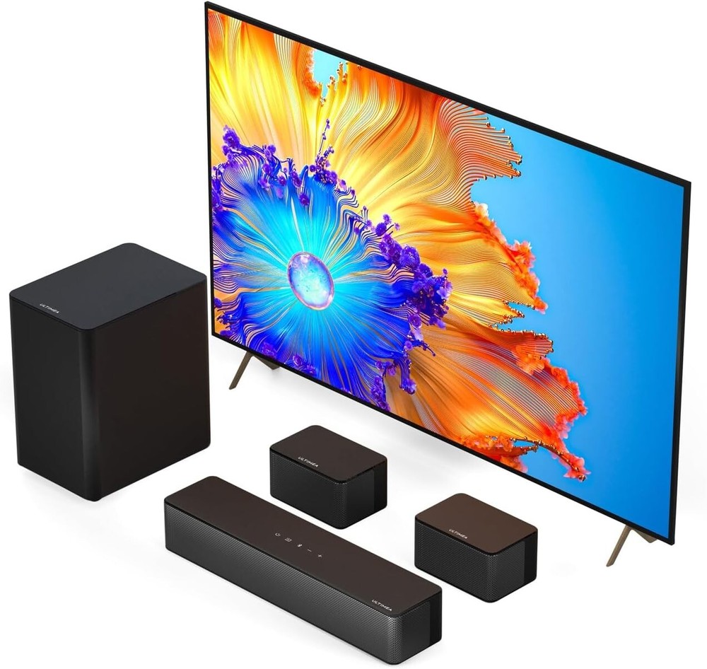 Wireless Subwoofer and Adjustable Speakers – Ultimate 5.1 Soundbar Experience