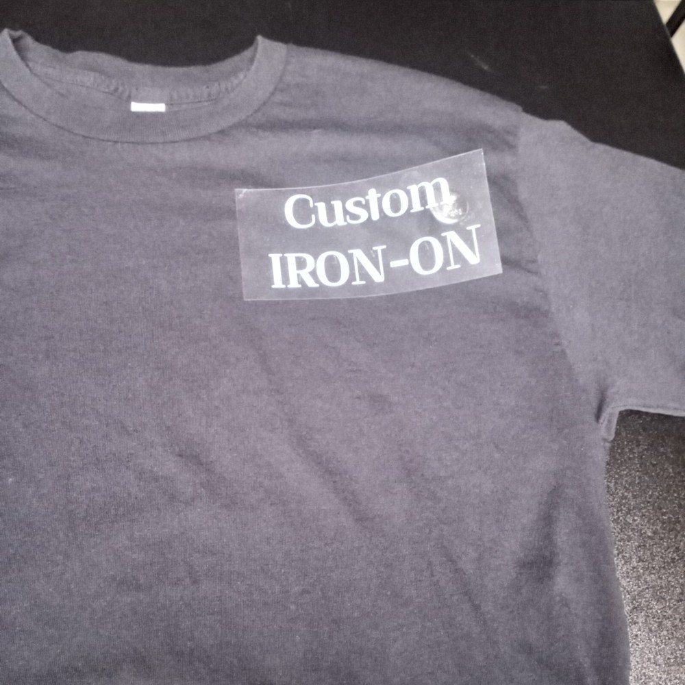 Customizable Heat Transfer Vinyl Iron-On Decal Name/Text/Design/Logo Iron On