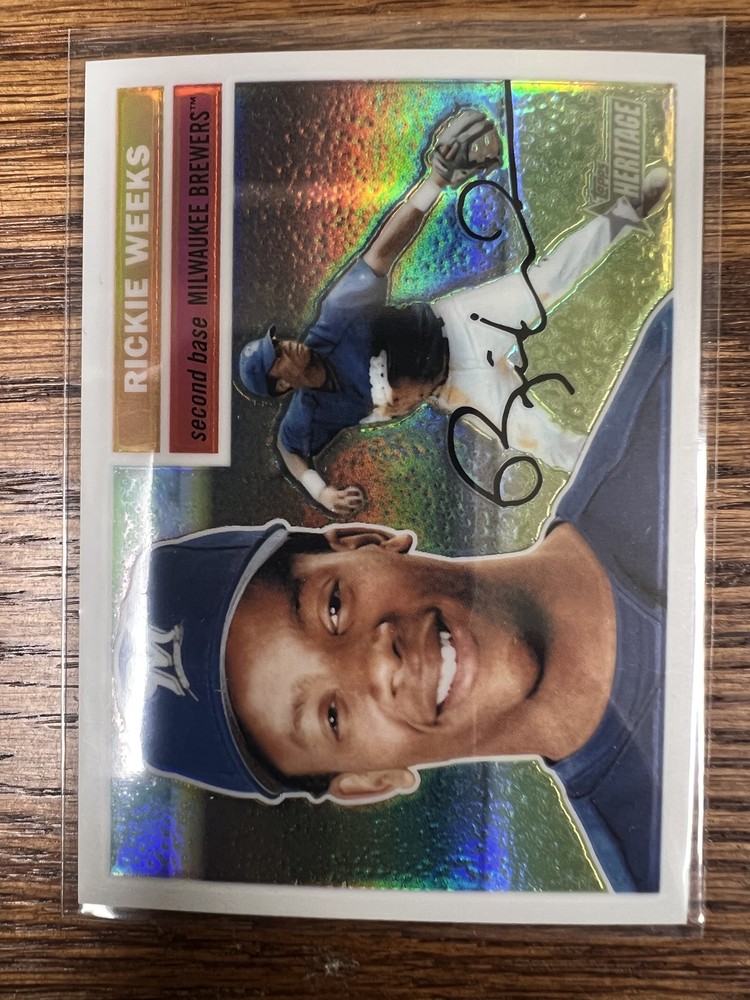 2005 Topps Heritage THC101 Rickie Weeks Chrome Refractor 556 Limited