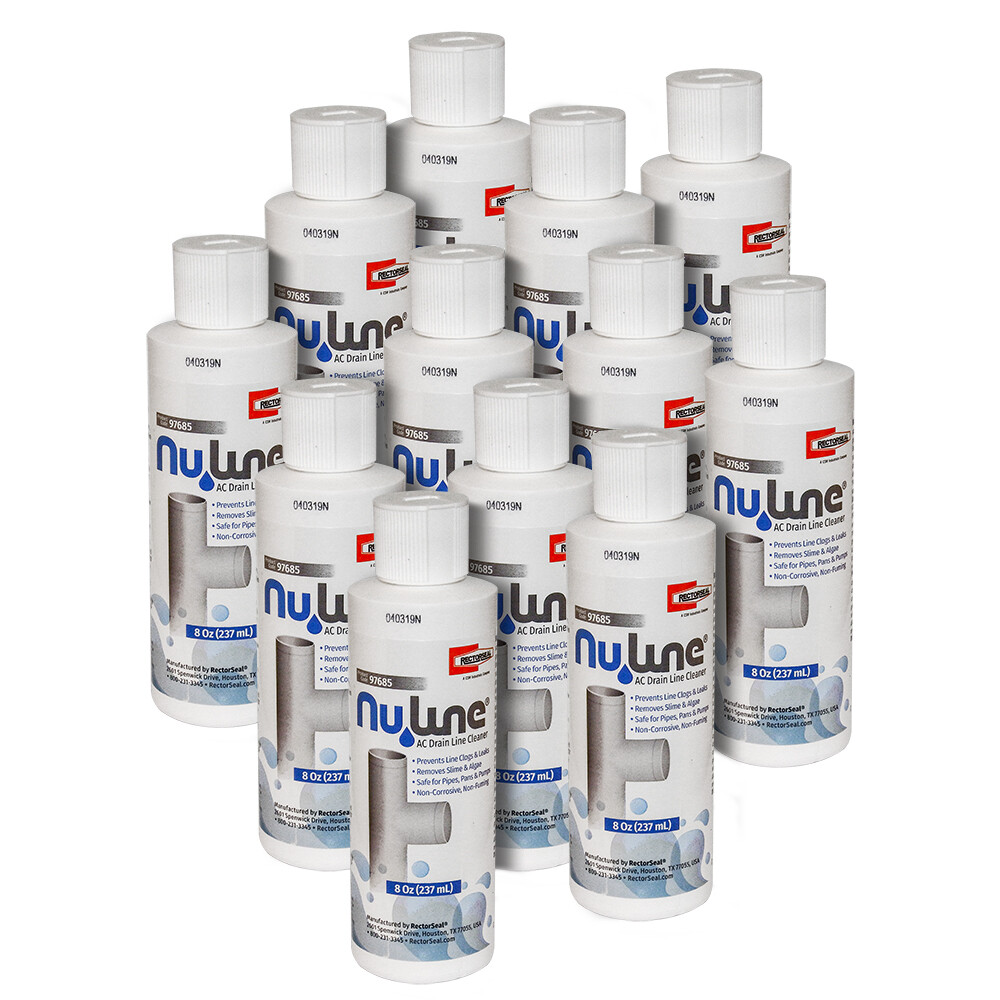 (12)-Pack, Nu-Line Drain Cleaner , 8 ounce bottles