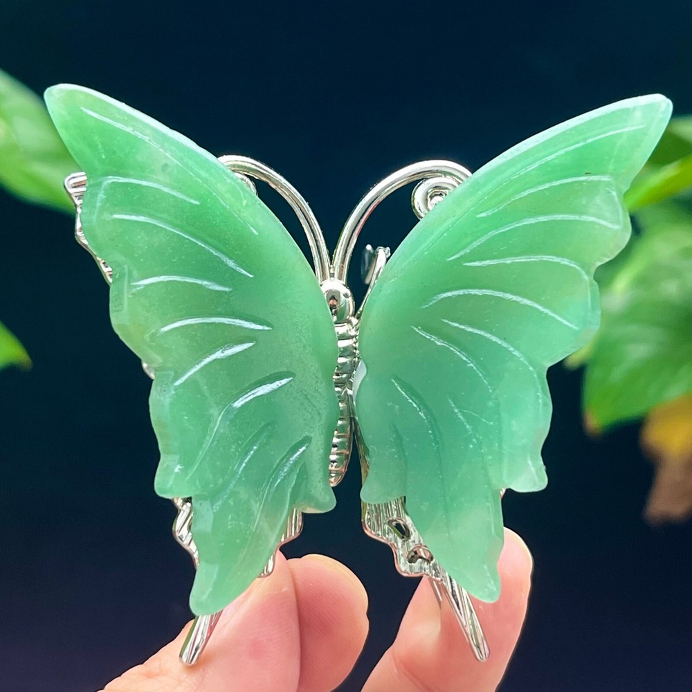 70G Natural Crystal Carving Butterfly Wings Spiritual Crystal Decoration