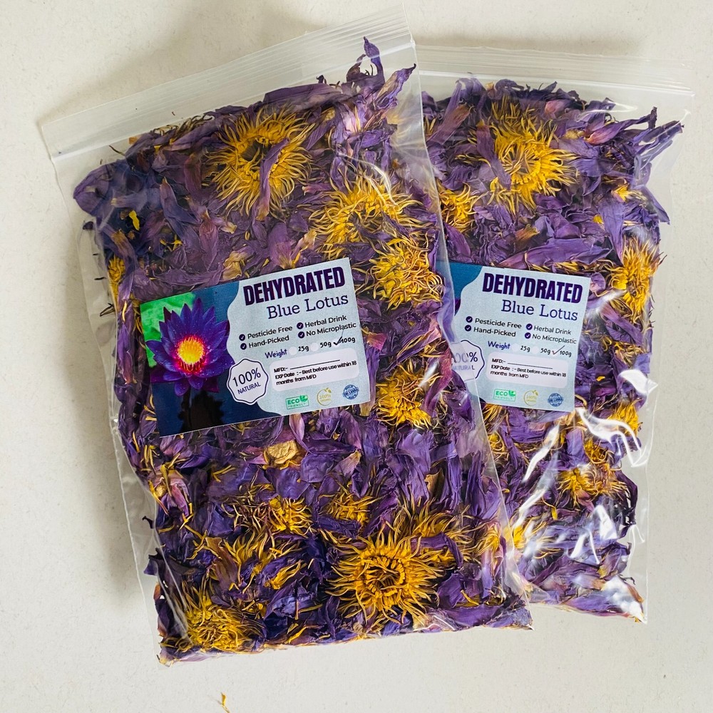 Blue Lotus Flower (Nymphaea Caerulea) Dried Organic Flowers Egyptian Tea