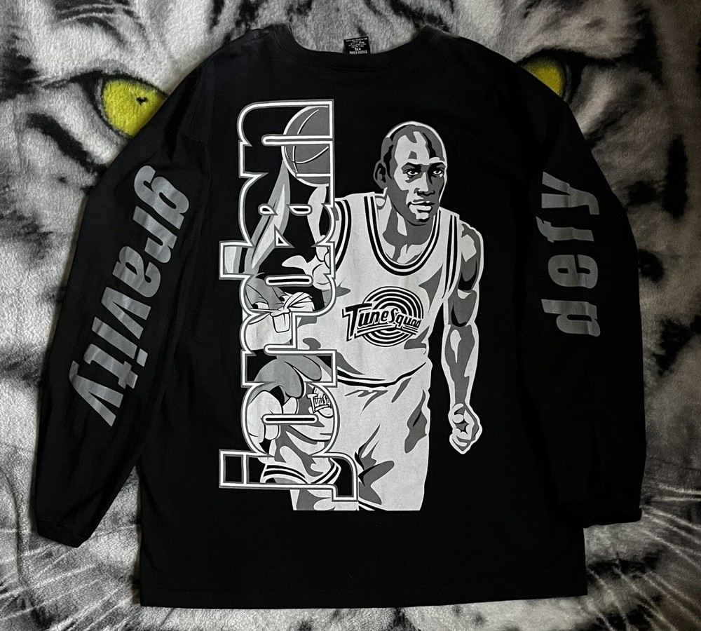 Rare Vintage 1996 Space Jam Defy Gravity Michael Jordan Bugs Bunny Shirt Sz 2xl