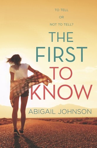 The First to Know by Abigail Johnson (2017, Hardcover)-image