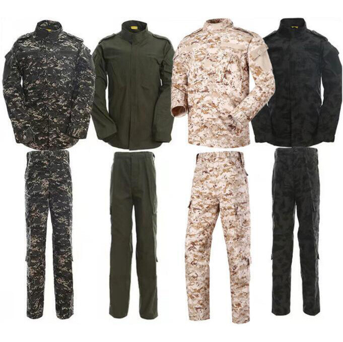 New Mens Camo Military Tactical Special Force Combat Uniform Jacket +Pants Suit
