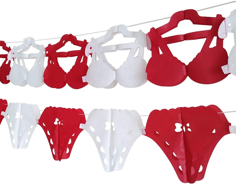 Yani’s Gifts Lingerie Party Decorations Bra and Panties Tissue Paper Streamer...