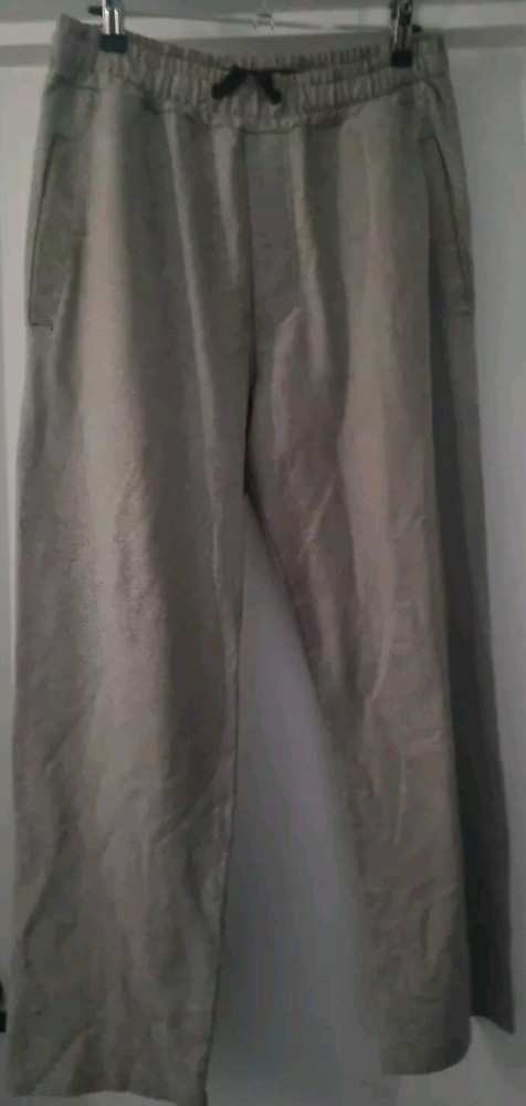 Mens Dexter Grey Fleece Pants Great Condion Sz 32.  4  Pocket Drawstring Waist