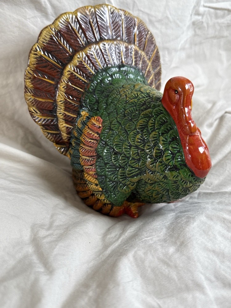 Vintage ABCO Turkey Figurine – Fine Quality Ceramic Thanksgiving Decor-image