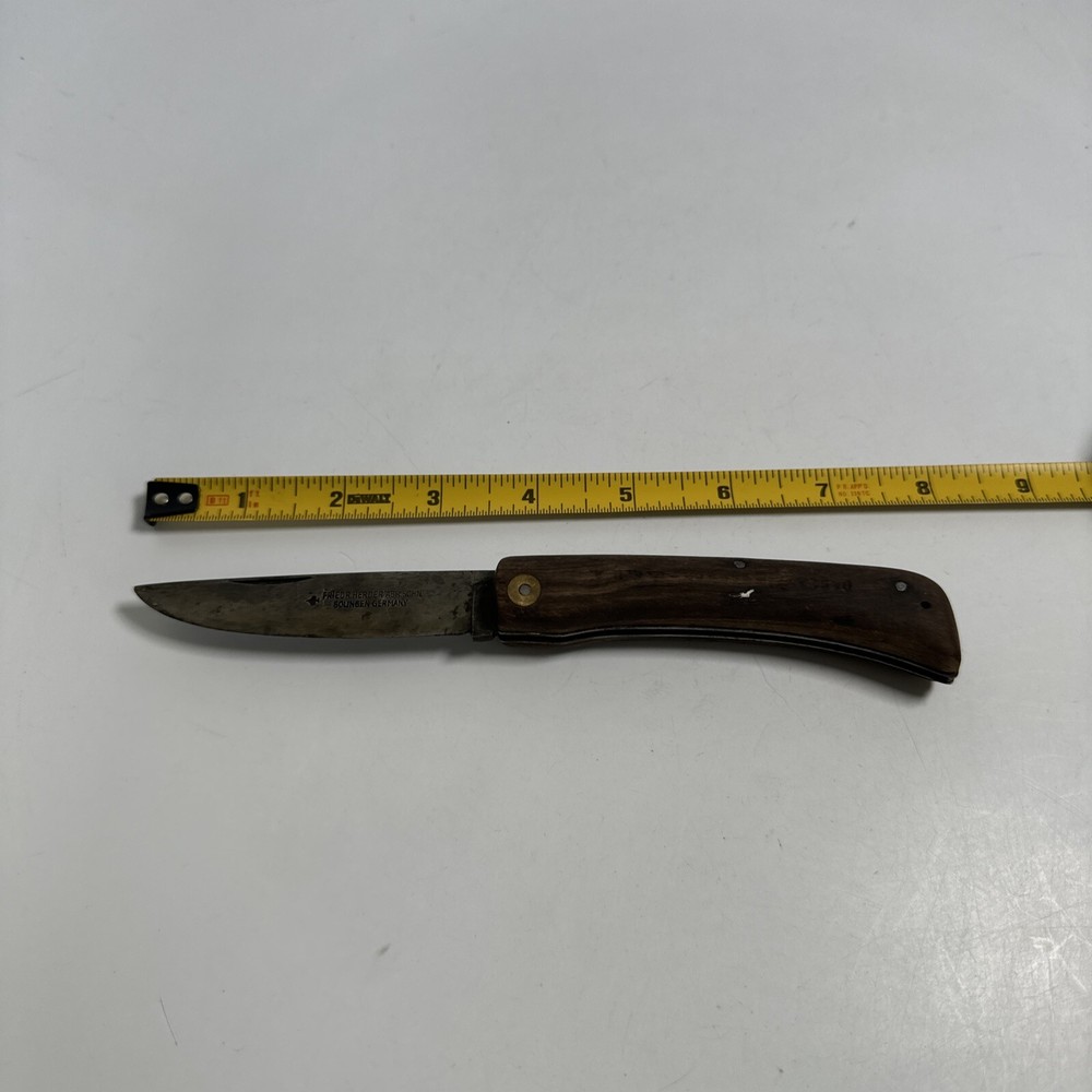 Friedr Herder Abr Sohn Solingen Germany Vtg Pocket Knife Folder Ace of Spades-image