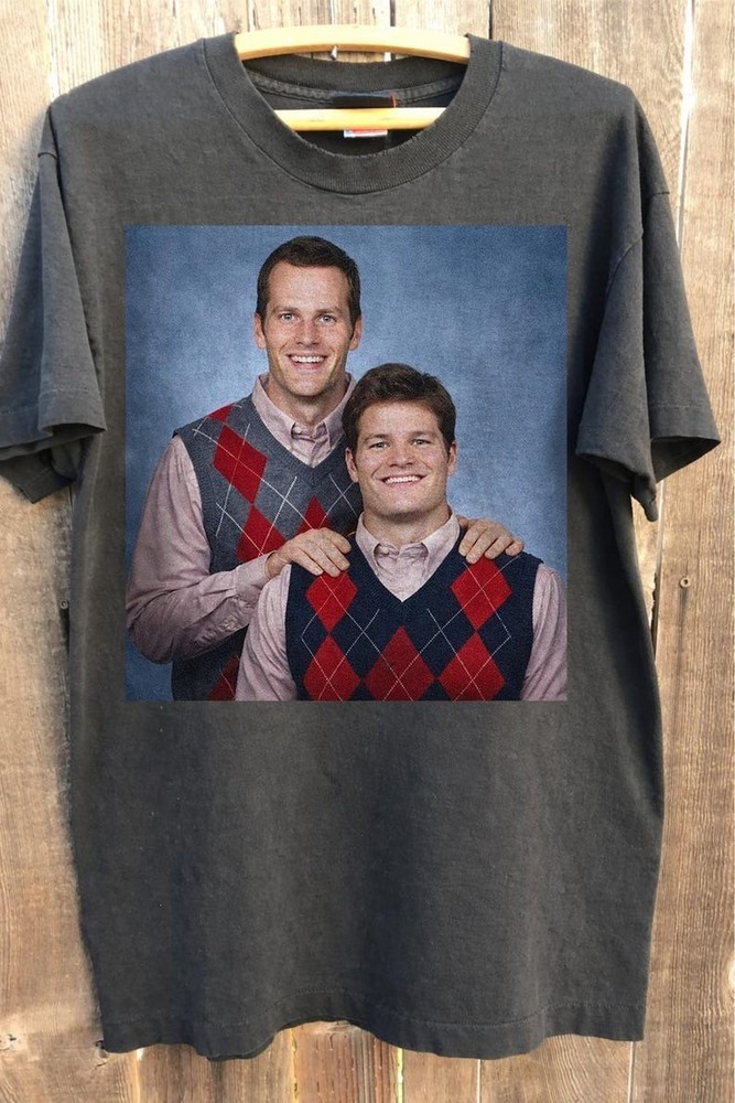 Retro Tom Brady Drake Maye Step Brothers Football T-Shirt, Sport fan gift