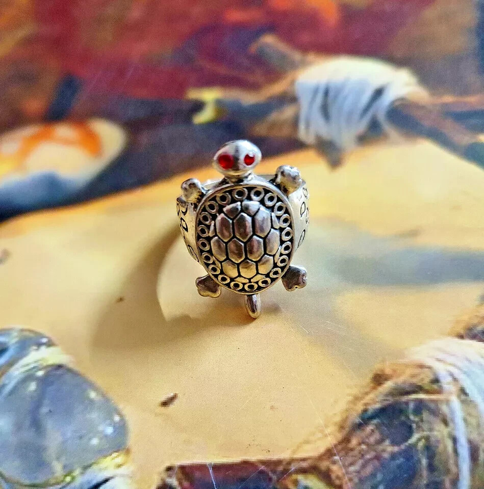 TRILLIONAIRE MAKER REAL MAGICK OCCULT@*Tortoise Navagraha Wealth Prosperity RING