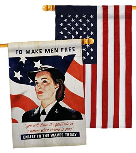 to Make Men Free House Flag Pack Armed Forces Navy USN Seabee United State Am...