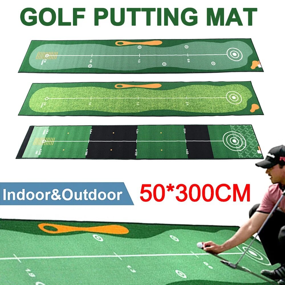 Non-slip Mini Golf Putting Mat for Practice - Durable & Wear-resistant