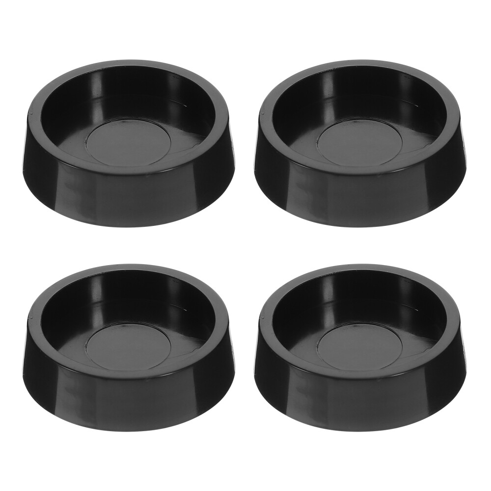 4 Pcs Round Non Slip Furniture Pads Floor Mat Wheel Cups Non-skid Coasters