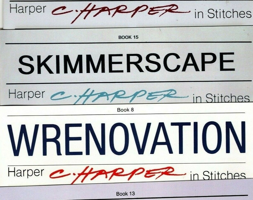 CHARLEY HARPER IN STITCHES counted cross stitch charts -YOUR CHOICE-new & unused