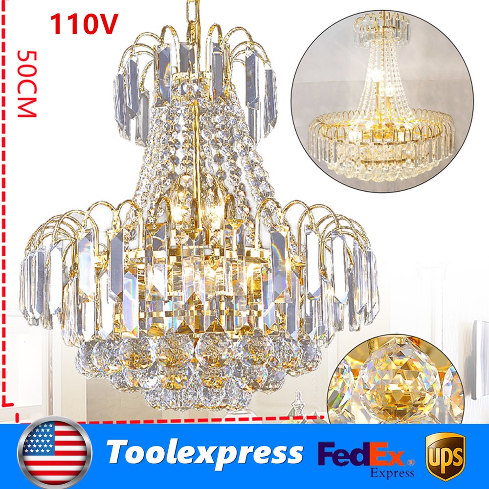 Modern K9 Ceiling Light Pendant Lighting Fixture Elegant Crystal Lamp Chandelier