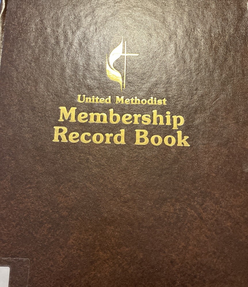 United Methodist Membership Records Hardcover Book by UMPH 1993 Unused