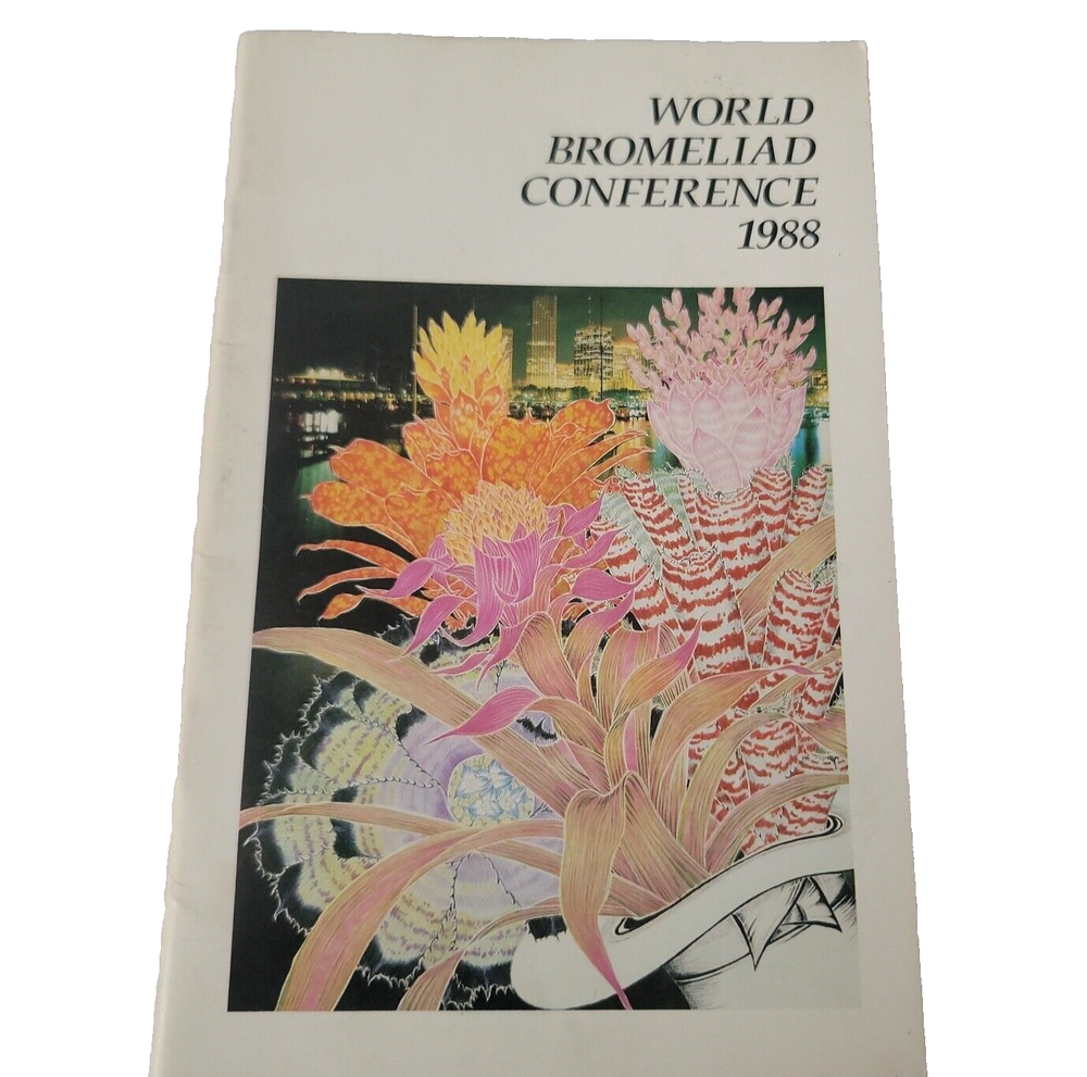 World Bromeliad Conference 1988 Booklet Tropical Plants Gardening Miami 1980s