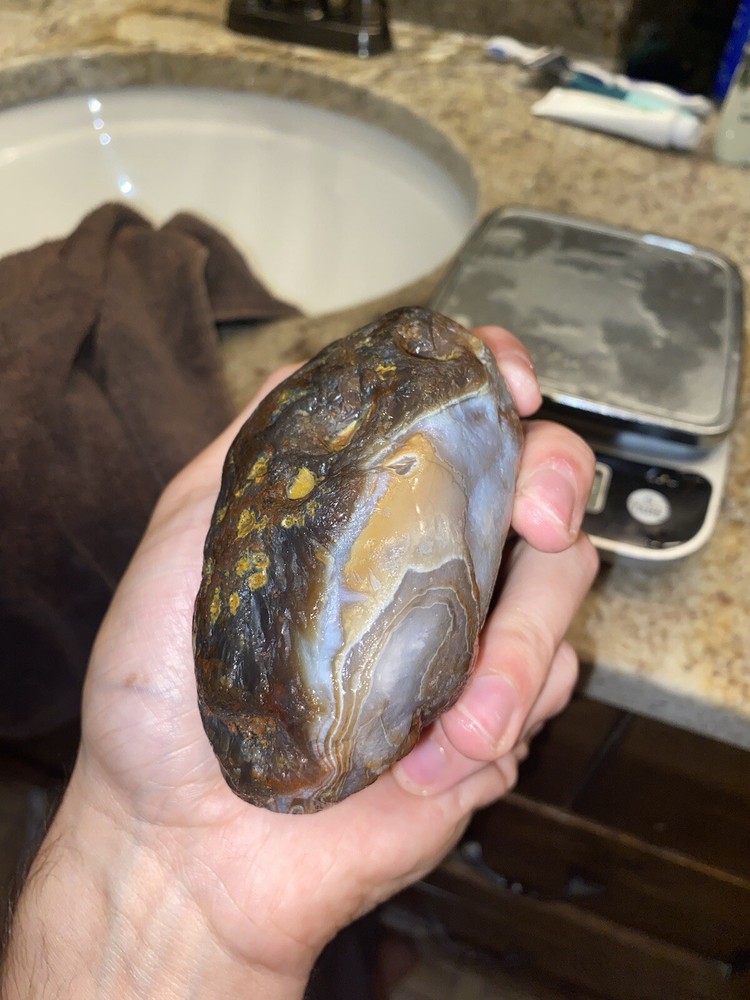 Massive 21+ Ounce Lake Superior Agate Gemstone