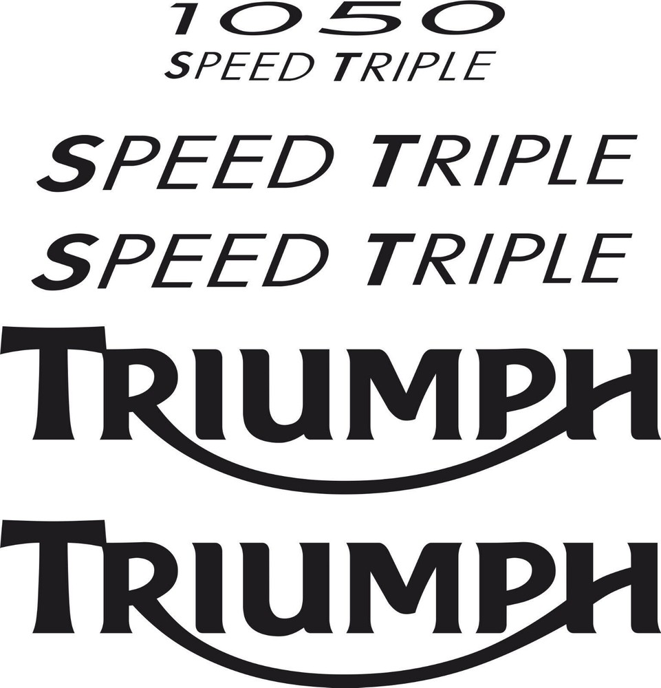 TP Speed Triple 1050 Fairing / Tank Complete Decal Sticker Set /1028