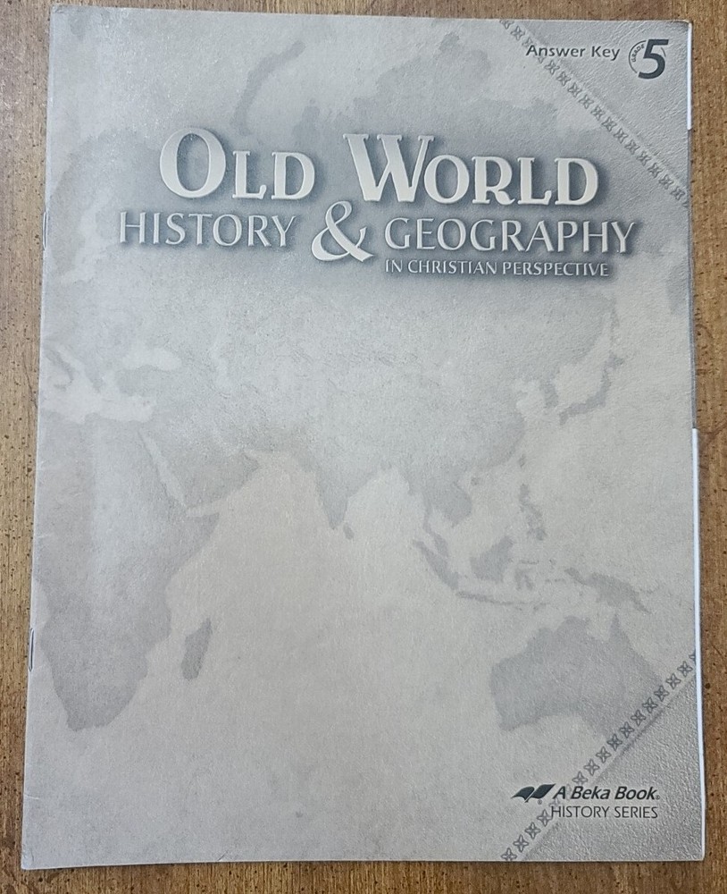 Abeka Grade 5 Old World History Geography Christian Perspective 4th Edition-image
