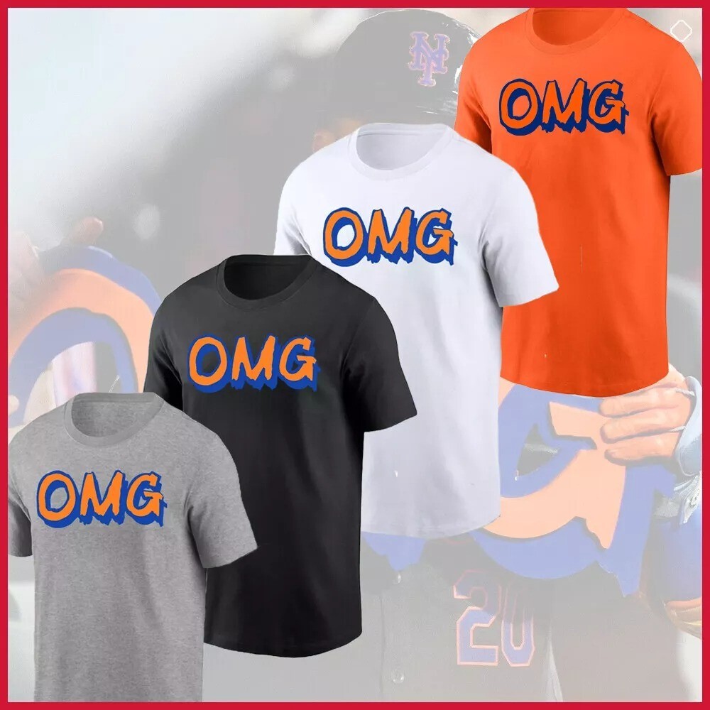 HOT NEW - New York Mets OMG Logo 2024 T-Shirt Gift For Fans