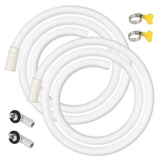 2 Pack Air Conditioner Drain Hose Kit, Plastic Tube for AC Condensate, 5 FT-image