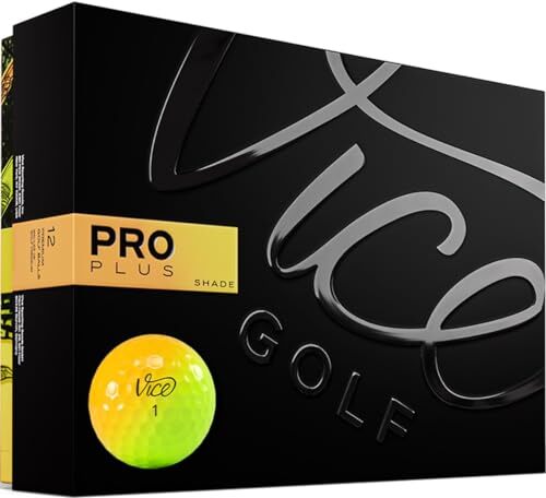 Limited Edition Pro Plus Golf Balls (Shade Yellow Orange)