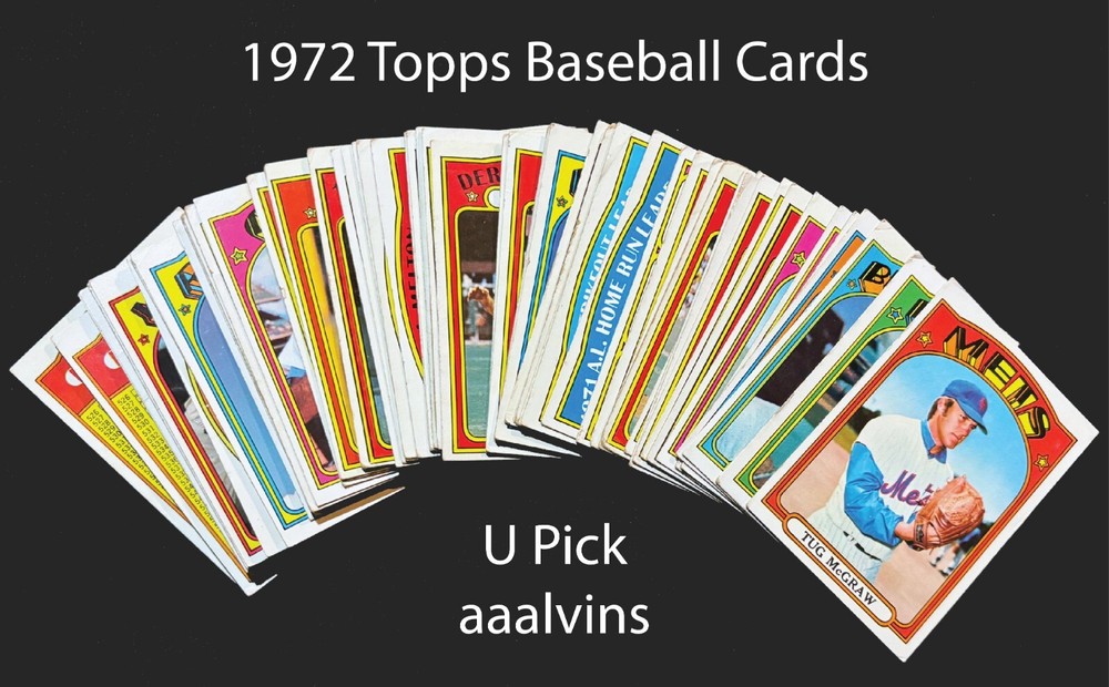 1972 Topps Baseball Cards - You Pick - aaalvins-image