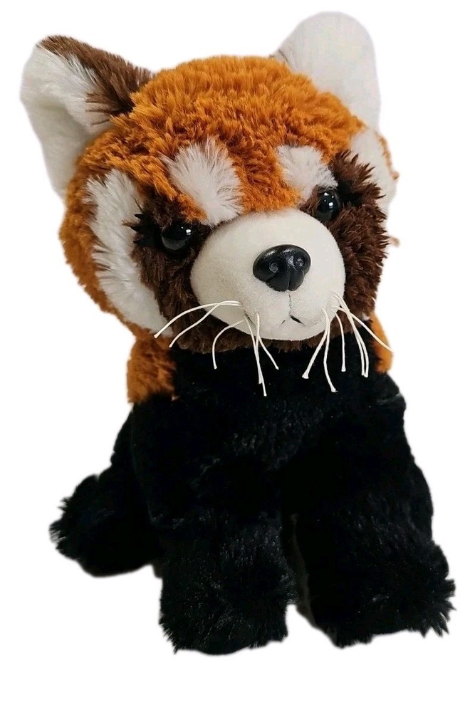 Red Panda Plush Stuffed Animal 10 Inch Brown Black White by ABC Bakers-image