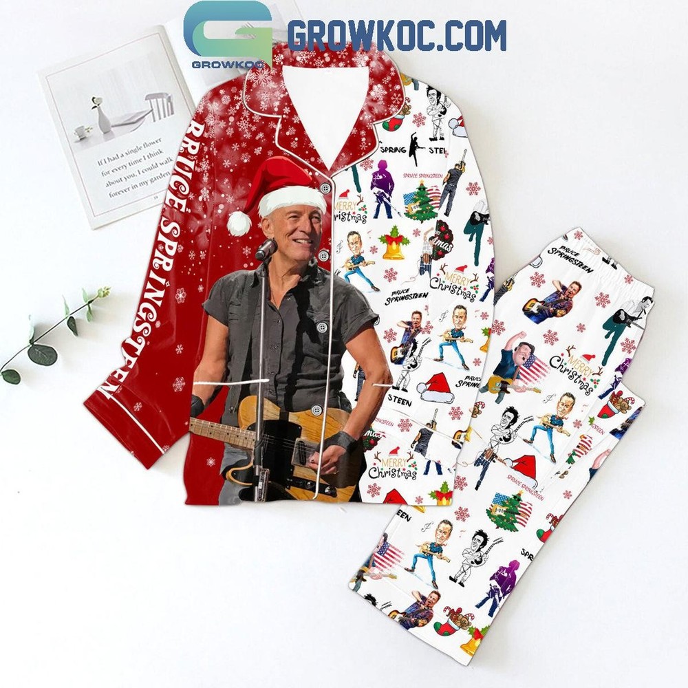 Bruce Springsteen 2024 Christmas Pajama Set in Polyester