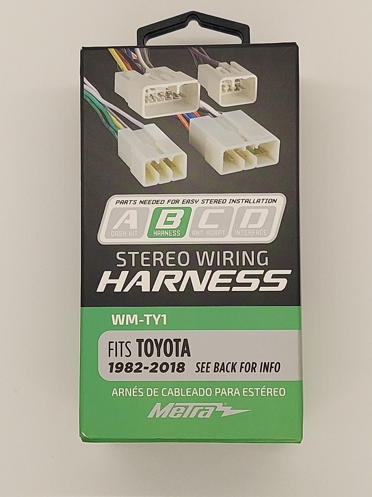 Metra ABCO Stereo Wiring Harness WM-TY1 fit Toyota 1982-2018 New-image