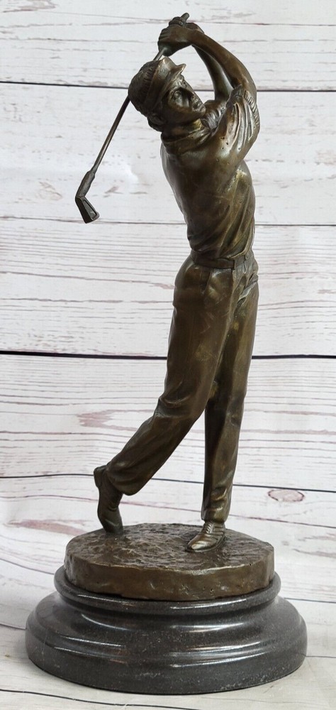 Bobby Jones Golfer Golf Club Collector Sports Memorabilia Bronze Marble Decor