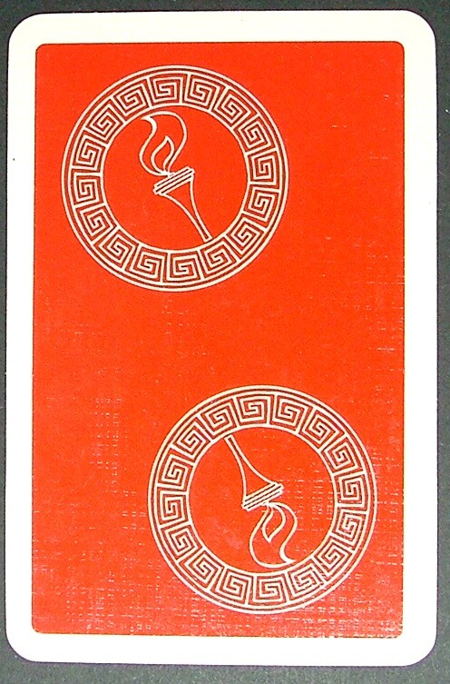 1 x Joker playing card single swap Torch Greek design Olympic AD 321