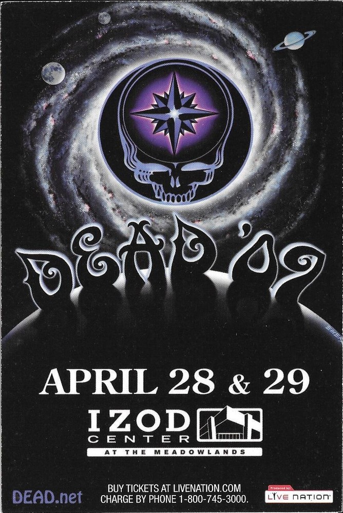 Grateful DEAD EMEK Concert Handbill Mini Poster Meadowlands  NJ 2009