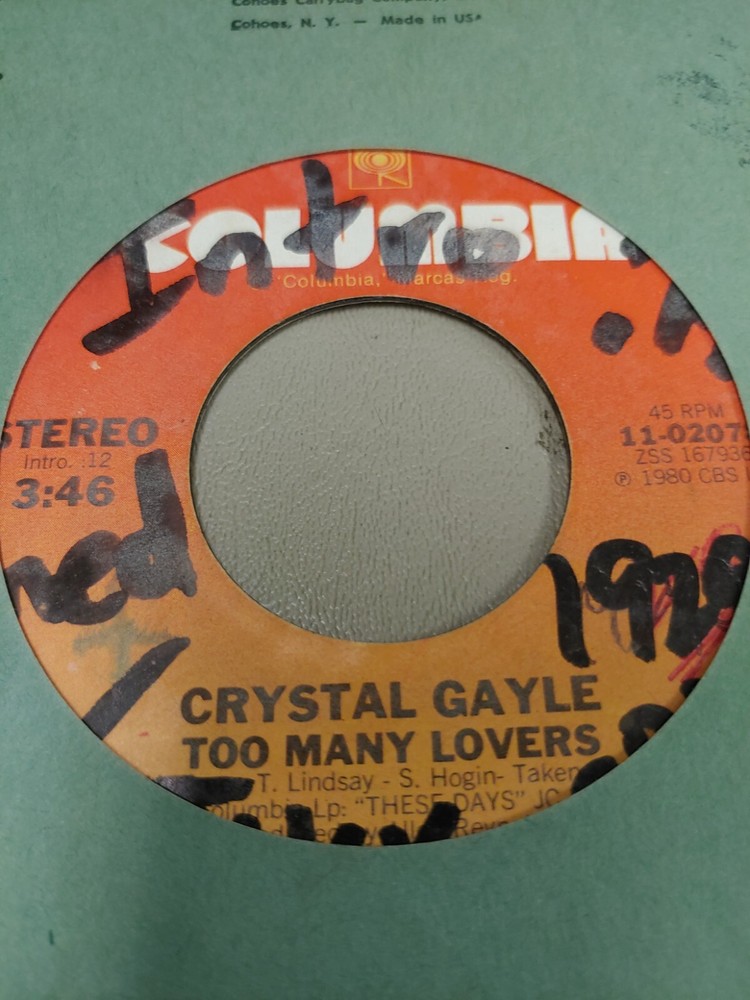 CRYSTAL GAYLE TOO MANY LOVERS 7