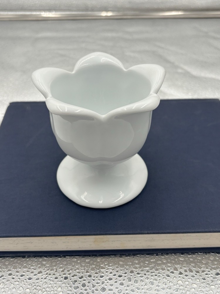 Xcell White Porcelain Lotus Flower Dessert /Fruit Cup/Bowl Votive Porcelain (12)