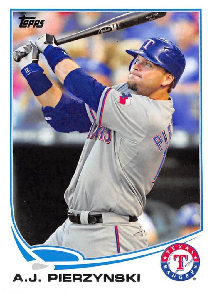 2013 Topps Update #US165 A.J. Pierzynski NM-MT Rangers Baseball Card ID 62805-image