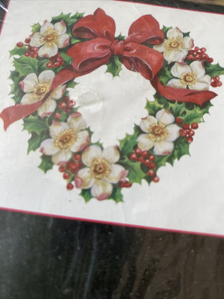 Vintage 1994 Christmas Heart Iron-On by Abbey Press Fashion Art Decor-image