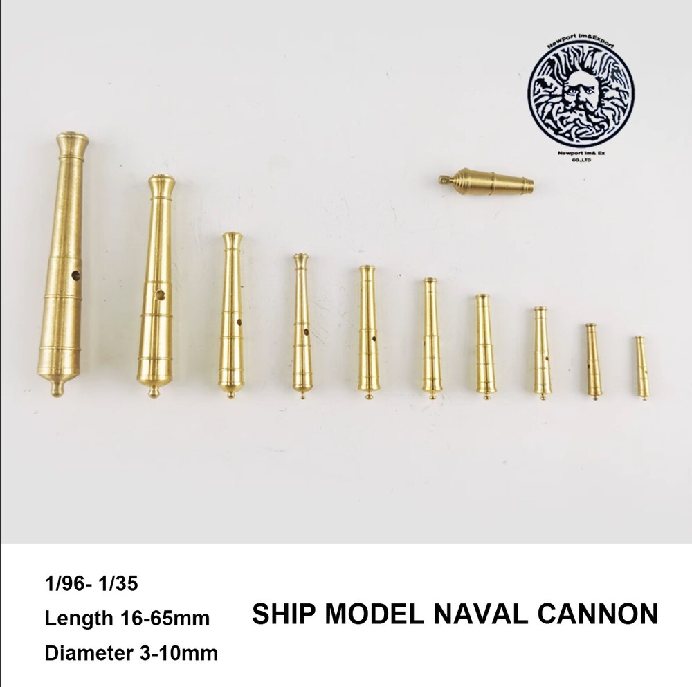 Ship Brass Cannons Gun Artillery Upgrade Wood Ship Model Kit DIY- 1 PCS