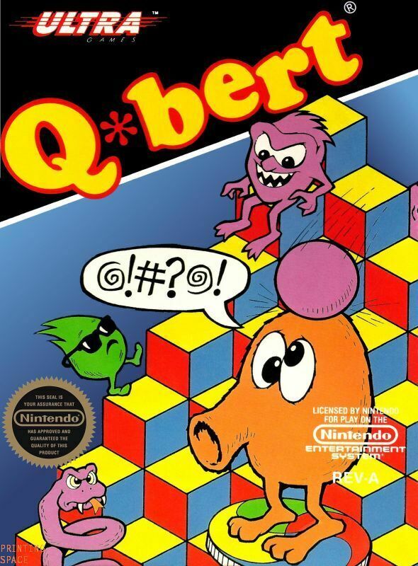 Q BERT Classic Vintage Arcade Nintendo Atari Sega Poster  - POSTER 20x30